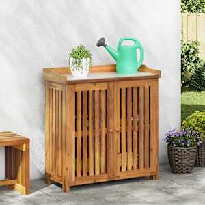 Vrtna omara Naravna 93 x 41,5 x 98cm Masiven les akacije