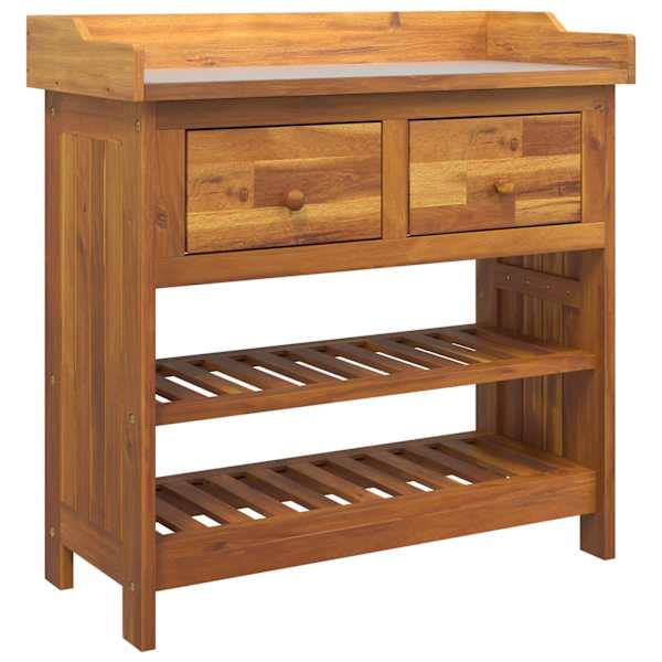 vidaXL Aia kapp sahtliga Neutraalne 78 x 36,5 x 78cm Tugev akatsiapuu