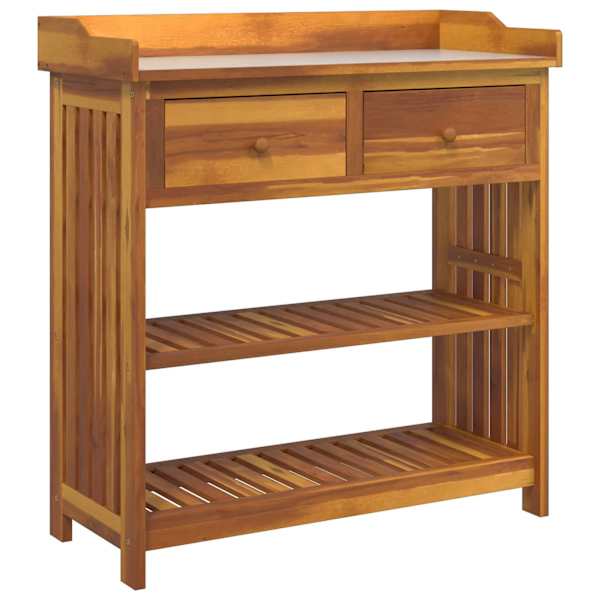 vidaXL Aia kapp sahtliga Neutraalne 93 x 41,5 x 98cm Tugev akatsiapuu