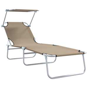 Slunečník 2 pcs Taupe 58 x 188 x 77cm Polyester - obrázek 4