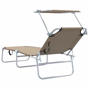 Slunečník 2 pcs Taupe 58 x 188 x 77cm Polyester - obrázek 7