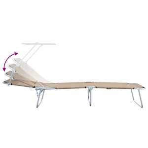 Slunečník 2 pcs Taupe 58 x 188 x 77cm Polyester - obrázek 10