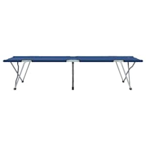 Skládací kempingová postel 2 pcs Modrá 194 x 62,5 x 42,5 cm - obrázek 7