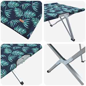 Skládací kempingová postel 2 pcs Les 194 x 62,5 x 42,5 cm - obrázek 9