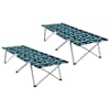 vidaXL Kokkupandav telkimise voodi 2 tk Mets 194 x 62,5 x 42,5 cm