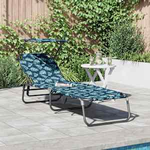 Zložljiv ležalnik večbarvno 190 x 57 x 81 cm oxford