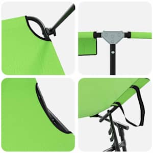 Skládací lehátko 2 pcs Zelená 190 x 57 x 81 cm oxford - obrázek 8