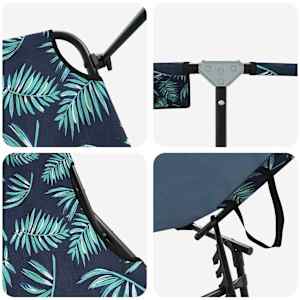 Skládací lehátko 2 pcs Vícebarevný 190 x 57 x 81 cm oxford - obrázek 8