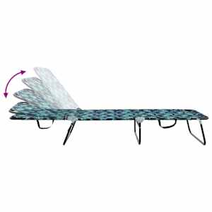 Skládací lehátko Vícebarevný 188 x 57 x 86,5 cm Polyester - obrázek 9