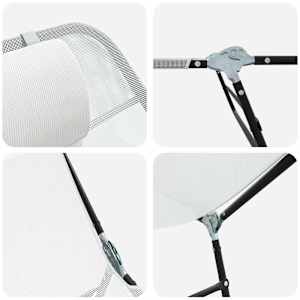 Skládací lehátko 2 pcs Krémová 182 x 55 x 85,5 cm Textilen - obrázek 8