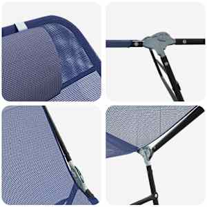 Skládací lehátko 2 pcs Námořnická modrá 182 x 55 x 85,5 cm - obrázek 8