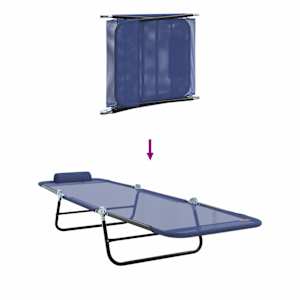 Skládací lehátko 2 pcs Námořnická modrá 182 x 55 x 85,5 cm - obrázek 9