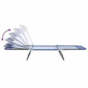 Skládací lehátko 2 pcs Námořnická modrá 182 x 55 x 85,5 cm - obrázek 10
