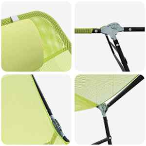 Skládací lehátko 2 pcs Zelená 182 x 55 x 85,5 cm Textilen - obrázek 8