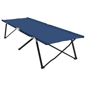 Skládací kempingová postel Modrá 206 x 76 x 74 cm Oxford a Ocel - obrázek 7