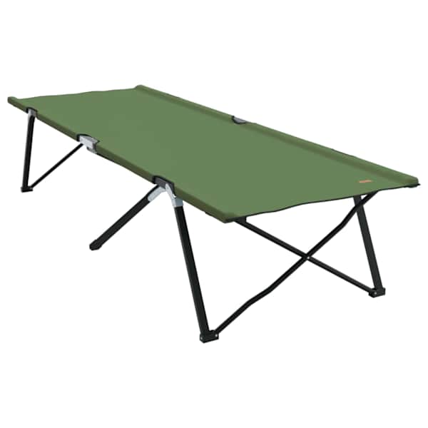 vidaXL Kokkupandav telkimise voodi Roheline 206 x 76 x 74 cm