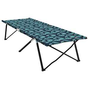 vidaXL Kokkupandav telkimise voodi Leht Mets 206 x 76 x 74 cm