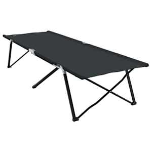 Skládací kempingová postel 2 pcs Černá 206 x 76 x 74 cm - obrázek 8