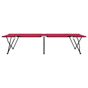Skládací kempingová postel 2 pcs Červená 206 x 76 x 74 cm - obrázek 7