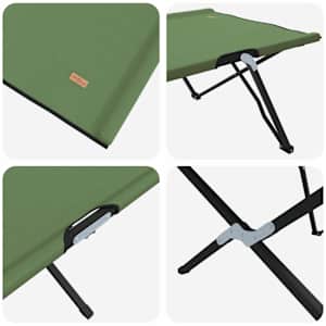 Skládací kempingová postel 2 pcs Zelená 206 x 76 x 74 cm - obrázek 9