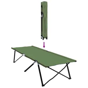 Skládací kempingová postel 2 pcs Zelená 206 x 76 x 74 cm - obrázek 10