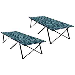 Skládací kempingová postel List 2 pcs Les 206 x 76 x 74 cm - obrázek 2