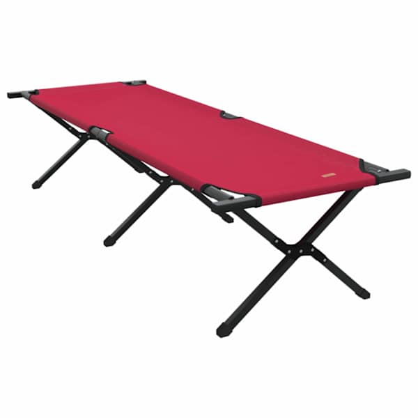 vidaXL Kokkupandav telkimise voodi Punane 193 x 69 x 45 cm