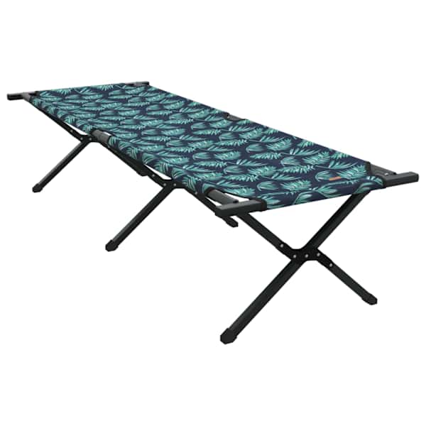 vidaXL Kokkupandav telkimise voodi Leht Mets 193 x 69 x 45 cm