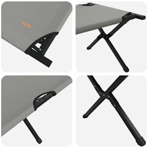 Skládací kempingová postel 2 pcs Šedá 193 x 69 x 45 cm - obrázek 10