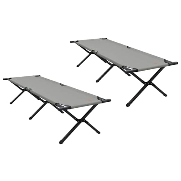 vidaXL Kokkupandav telkimise voodi 2 tk Hall 193 x 69 x 45 cm