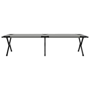 Skládací kempingová postel 2 pcs Šedá 193 x 69 x 45 cm - obrázek 7