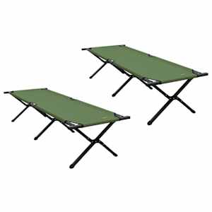 Skládací kempingová postel 2 pcs Zelená 193 x 69 x 45 cm - obrázek 2