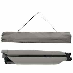 Skládací kempingová postel 2 pcs Šedá 210 x 80 x 46 cm - obrázek 6
