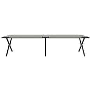 Skládací kempingová postel 2 pcs Šedá 210 x 80 x 46 cm - obrázek 7