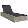 vidaXL Lamamistool Beež 200.5 x 70 x 75 cm pol&uuml;rotang