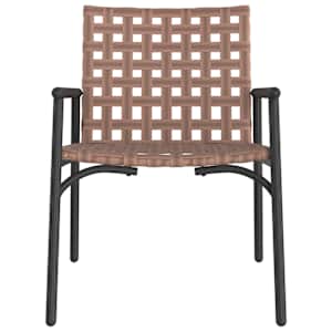 Zahradní křeslo 2 pcs Hnědá 78 x 55,5 x 75,5 cm polyratan - obrázek 5