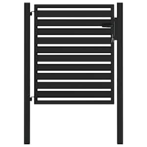vidaXL aiav&auml;rav lukustatav, must, 100 x 100 cm, alumiinium