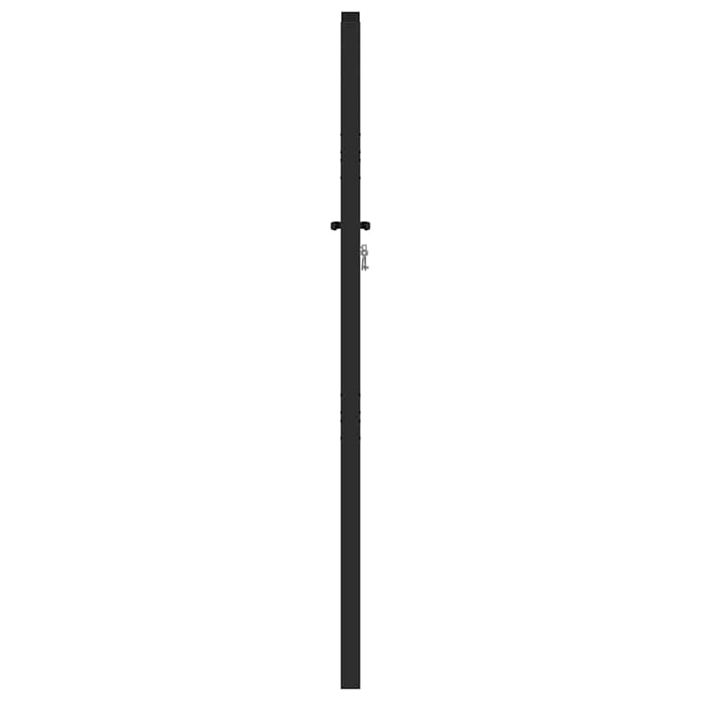 Patio Gate Lockable Black 39.4x59.1" Aluminium vidaXL