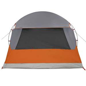 Domek pro 4 osoby Šedá a oranžová 455 x 252 x 178 cm - obrázek 6