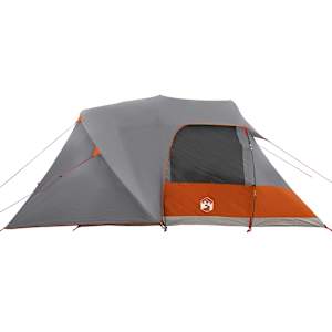 Domek pro 4 osoby Šedá a oranžová 455 x 252 x 178 cm - obrázek 5