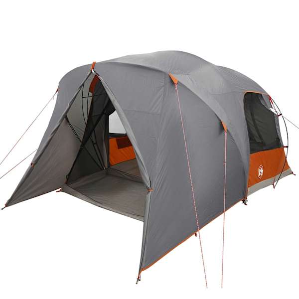 vidaXL Dome telk 6 inimesele katusega Hall ja oranž 500 x 314 x 206 cm