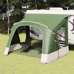 Kampirna šotor za 5 oseb s streho Zelena 410 x 275 x 245 cm