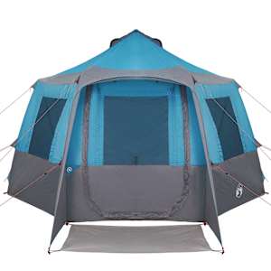 Stan pro 12 osob se střechou Modrý a šedý 405 x 405 x 273 cm - obrázek 7