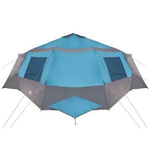 Stan pro 12 osob se střechou Modrý a šedý 405 x 405 x 273 cm - obrázek 6