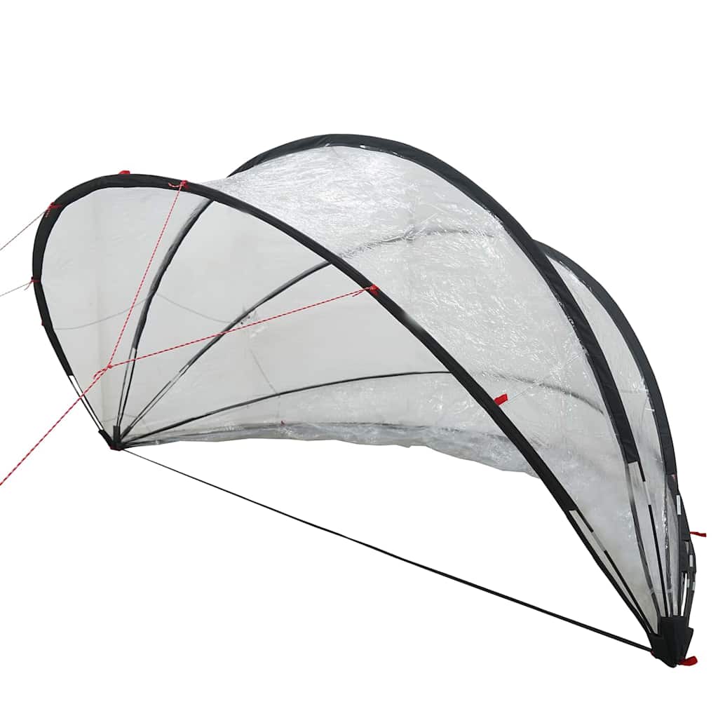 Poolkuppel Gjennomsiktig 405 x 405 x 192 cm PVC - Bilde 2