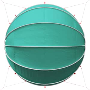 Bazénový dóm 430 x 430 x 210 cm 185T polyester s PU vrstvou - obrázek 11