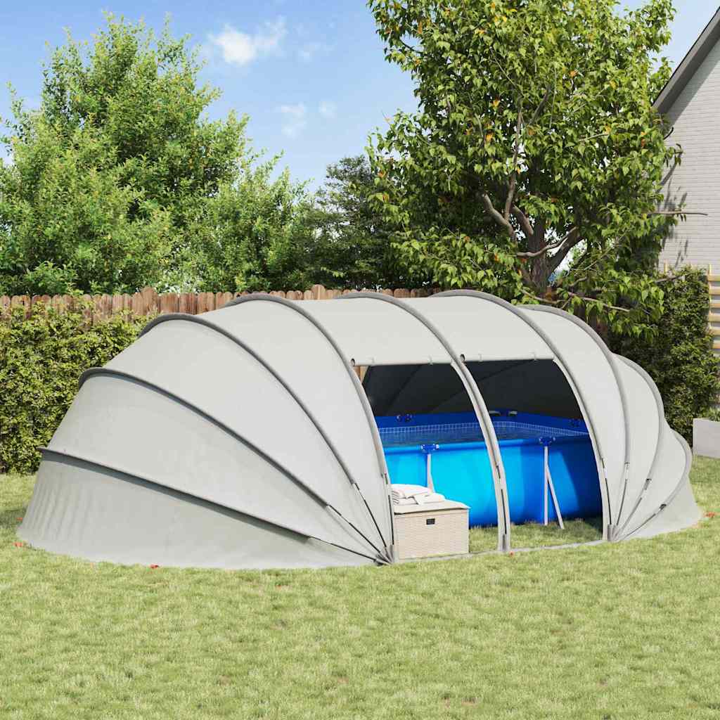 vidaXL Cort pentru piscină Gri 640 x 432 x 205 cm