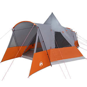 vidaXL Teepee Telk 8-Inimesele 8 inimesele Hall ja oranž