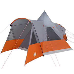 Teepee stan pro 8 osob Šedá a oranžová 720 x 465 x 295 cm - obrázek 4