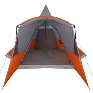 Teepee stan pro 8 osob Šedá a oranžová 720 x 465 x 295 cm - obrázek 5